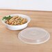 Pactiv Newspring NC723 24 oz. White 7" VERSAtainer Round Microwavable Container with Lid - 150/Case Main Thumbnail 1