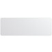 A white rectangular clear PVC shelf liner.
