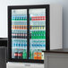 Beverage-Air LV45HC-1-W LumaVue 52" White Refrigerated Glass Door Merchandiser with LED Lighting Main Thumbnail 1