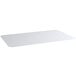 Clear PVC shelf liner on a white rectangular object.