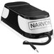 A black and white full bowl cover for Narvon granita machines on a white background.