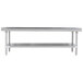 Advance Tabco ES-306 30" x 72" Stainless Steel Equipment Stand with Stainless Steel Undershelf Main Thumbnail 2