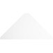 A white triangle shaped shelf liner.