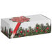 A white Bow and Berries print candy box with a red bow and green branches.