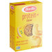 A yellow box of Barilla Protein+ Elbows Pasta.