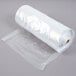 A roll of 54" clear plastic garment bags.
