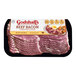 A package of Godshall's beef bacon on a white background.