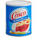 A can of Crisco Regular All Vegetable Shortening on a white background.