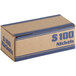 A blue and white cardboard box of 50 Controltek USA nickel wrappers.