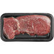 A piece of TenderBison Ranch Steak in a plastic container.
