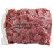 A bag of TenderBison Steak Tips on a white background.