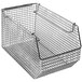 Quantum side stacking ledges for wire mesh bins.