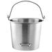 Vollrath 58161 14.75 Qt. Stainless Steel Dairy Bucket / Pail with Side Tilting Handle Main Thumbnail 3