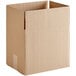 A Lavex cardboard shipping box with a cut out top on a white background.