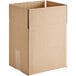 A Kraft cardboard shipping box with a white background.