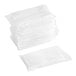 A stack of Choice extra heavy-duty plastic food bags on a white background.