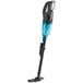 A Makita vacuum cleaner with a blue handle and black pole.