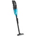 A blue and black Makita cordless stick vacuum cleaner.