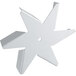 A white star-shaped counter-clockwise fan blade.