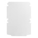 A flat, unfolded white cardboard sheet designed to be assembled into a half sheet cake or bakery box.