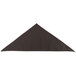 A brown cloth with a black triangle on a white background.