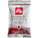 A white illy coffee bag with red text and a red logo.
