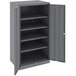 Tennsco 24" x 36" x 72" Dark Gray Standard Storage Cabinet with Solid Doors - Unassembled 1480-MGY Main Thumbnail 1