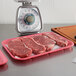 CKF 88071 (#10X14) Rose Foam Meat Tray 14" x 10" x 3/4" - 100/Case Main Thumbnail 1