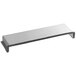 A silver metal air duct top for a Solwave commercial microwave.