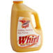 A jug of yellow liquid with a Whirl Butter Flavored Oil label.
