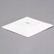 CAC DM-C14 White Diamond 12 1/4" x 9 1/2" Bright White Porcelain Coupe Dinner Plate - 12/Case Main Thumbnail 4