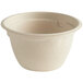 A World Centric compostable fiber portion cup with a white background.