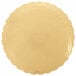 10" Gold Laminated Corrugated Cake Circle - 25/Pack Main Thumbnail 3