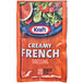 A Kraft Creamy French Dressing packet.