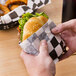 Choice 12" x 12" Black Check Deli Sandwich Wrap Paper - 5000/Case Main Thumbnail 1
