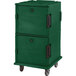 A Kentucky green plastic storage cart with heavy-duty casters.