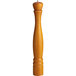 A wooden Acopa salt / pepper mill with a wooden handle.