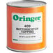 A white #10 can of Oringer butterscotch dessert topping.