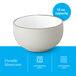A gray matte stoneware bowl with a 13 oz. capacity.