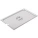Choice Full Size Stainless Steel Slotted Steam Table / Hotel Pan Cover Main Thumbnail 4