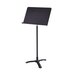 A black National Public Seating Melody music stand.