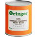 A #10 can of Oringer Orange Pineapple hard serve ice cream base with a label showing oranges and pineapples.