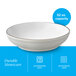A gray matte stoneware pasta bowl with a 32 oz. capacity.