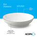 A gray matte stoneware pasta bowl with a glossy white interior and a dark banded edge.