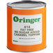A #10 can of Oringer Fat Free Caramel Dessert Topping with a label.