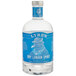 A clear Lyre's Dry London Spirit gin bottle with a blue and white label.