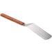 10" x 3" Solid Turner with Round Blade and Extra-Long Wood Handle Main Thumbnail 4