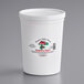 A white Pequea Valley Farm raspberry yogurt container with a white lid.