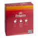 A red Folgers Classic Roast Instant Coffee box with white text and pictures.