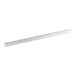 A white metal front divider bar with a long handle.